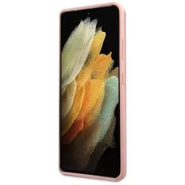 Guess GUHCS21LLSVSPI S21 Ultra G998 pink/pink hardcase Script Vintage | Techbox