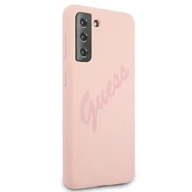 Guess GUHCS21MLSVSPI S21+ G996 pink/pink hardcase Script Vintage | Techbox