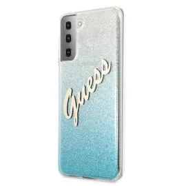 Guess GUHCS21MPCUGLSBL S21+ G996 blue/blue hardcase Glitter Gradient Script | Techbox