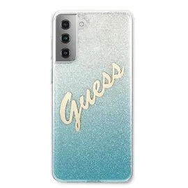Guess GUHCS21MPCUGLSBL S21+ G996 blue/blue hardcase Glitter Gradient Script | Techbox