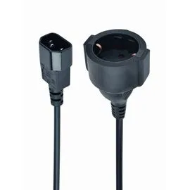 Gembird PC-SFC14M-01 power adapter IEC320 C14 -> SCHUKO (F) on a 15 cm cable | Techbox