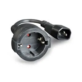 Gembird PC-SFC14M-01 power adapter IEC320 C14 -> SCHUKO (F) on a 15 cm cable | Techbox