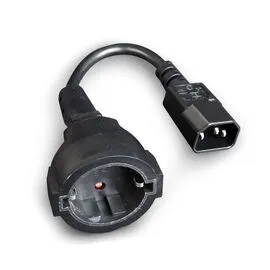Gembird PC-SFC14M-01 power adapter IEC320 C14 -> SCHUKO (F) on a 15 cm cable | Techbox