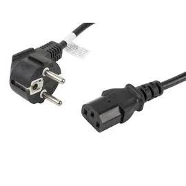 Lanberg CA-C13C-11CC-0018-BK power cable Black 1.8 m C13 coupler CEE7/7 | Techbox