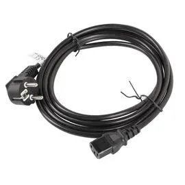 Lanberg CA-C13C-11CC-0050-BK power cable Black 5 m C13 coupler CEE7/7 | Techbox