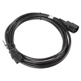 Lanberg CA-C13E-11CC-0030-BK power cable Black 3 m C13 coupler C14 coupler | Techbox