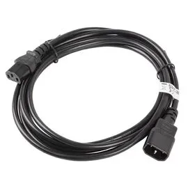Lanberg CA-C13E-11CC-0030-BK power cable Black 3 m C13 coupler C14 coupler | Techbox