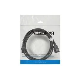 Lanberg CA-C13E-11CC-0030-BK power cable Black 3 m C13 coupler C14 coupler | Techbox