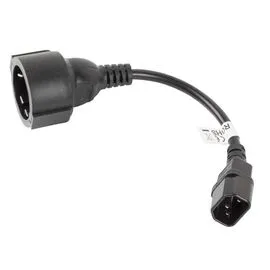 Lanberg CA-C14E-10CC-0018-BK power cable Black C14 coupler | Techbox