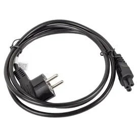 Lanberg power cable for laptop cee 7/7->c5 ca-c5ca-11cc-0018-bk | Techbox