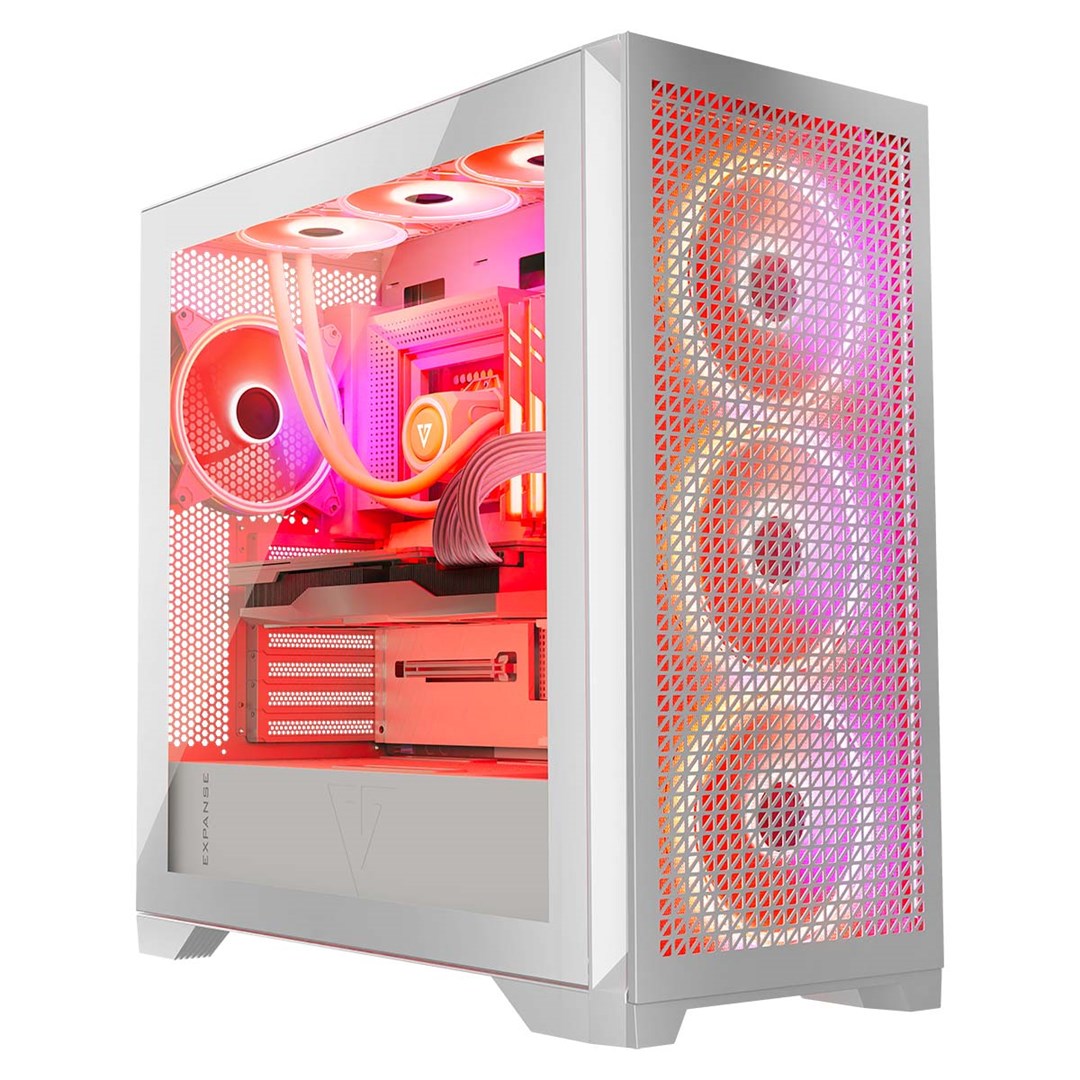 Modecom Pc Case MODECOM Case VOLCANO EXPANSE T APEX ARGB MIDI White - Techbox ...