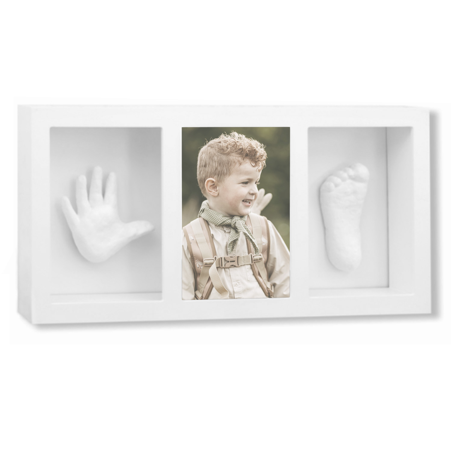 Vanilla Copenhagen - Hand & Footprint 3D Frame - White - 44 X 21 X 5 cm ...