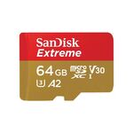 SANDISK EXTREME microSDXC 64 GB 170/80 MB/s A2 - Memory Cards - Smartphones - Techbox