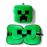 Resteazzz Minecraft Creeper travel pillow eye mask |  Techbox