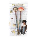 Harry Potter Set 2 pencils with 3D eraser toppers - STATIONERY / SCHOOL|PENCILS / MECHANICAL PENCILS