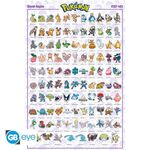 Sinnoh Pokemon Poster - 91.5 x 61 cm / Fan Shop and Merchandise - Home Decoration - Gifts - Techbox