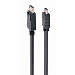 Gembird CC-DP-HDMI-3M DisplayPort to HDMI cable (not bi-directional), 3m, black - Monitor Cables - Cables & Adapters - Techbox