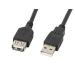 Lanberg CA-USBE-10CC-0007-BK USB cable USB 2.0 0.7 m USB A Black | Techbox