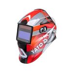 Yato YT-73921 welding mask/helmet Welding helmet with auto-darkening filter Black, Red, Silver | Techbox