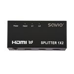 Savio CL-42 video splitter HDMI 2x HDMI - VGA Splitters & Converters - Peripherals - Techbox