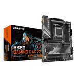 Gigabyte B650 GAMING X AX V2 Motherboard - Supports AMD Ryzen 8000 CPUs, 8+2+2 Phases Digital VRM, up to 8000MHz DDR5 (OC), 1xPCIe 5.0 + 2xPCIe 4.0 M.2, Wi-Fi 6E 802.11ax, 2.5GbE LAN, USB 3.2 Gen 2 - Motherboards - Laptops & PC Builds - Techbox
