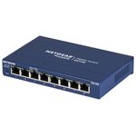 NETGEAR GS108GE network switch Unmanaged Gigabit Ethernet (10/100/1000) Blue | Techbox