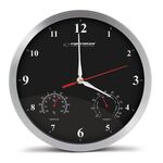 Esperanza Washington Black Mechanical Wall Clock Round Black | Techbox