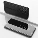 Clear View Case for Samsung Galaxy A36 Cover with Flip - Black