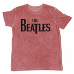 THE BEATLES - T-Shirt BurnOut Col - Logo Red - Men (S)