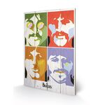 THE BEATLES - Printing on wood 40X59 - Sea of Science