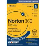 Symantec NORTON 360 Deluxe (5 Device - 1 Year) Multi Device includes 50GB ESD