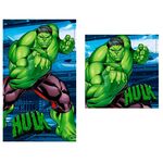 Marvel Hulk set 2 cotton towels |  Techbox