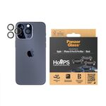PanzerGlass™ -  Hoops Camera Lens Protector iPhone 15 Pro - 15 Pro Max - Black Metal / Electronics - Apple iPhone - Screen & Camera Protection - Techbox