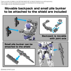 30MM - 1/144 Option parts set 19 (Multi Shield) - Model Kit