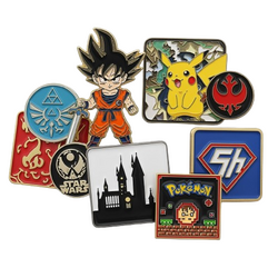 Collectible pins, magnets, badges, buttons, and brooches featuring designs from popular anime, movies, and games – Techbox