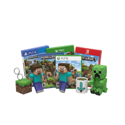 Minecraft video games for PS4, PS5, Xbox, Nintendo Switch, figure, plush toy, mug, keychain | Techbox