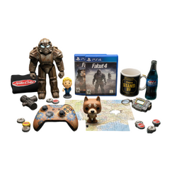 Fallout games και collectibles – Fallout 76 PS4, Vault Boy φιγούρα, controller, κούπα, μπρελόκ, μπλούζα | Techbox