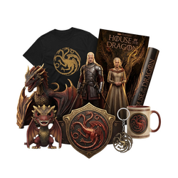 House of the Dragon – φιγούρες Daemon & Rhaenyra Targaryen, δράκος, Funko Pop, μπλουζάκι, κούπα, αφίσα, μπρελόκ, έμβλημα Targaryen | Techbox