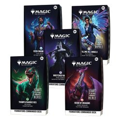 Magic the Gathering Foundations Commander Decks Case (5) english