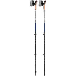 LEKI NW Traveller Carbon trekking poles, 90–130 cm, blue