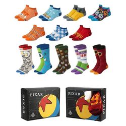 Disney Pixar Socks 12-Pack 38-45