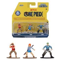 One Piece Nano Metalfigs Mini Figures 3-Pack
