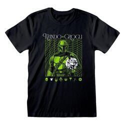 Star Wars The Mandalorian T-Shirt Handover Green Size M