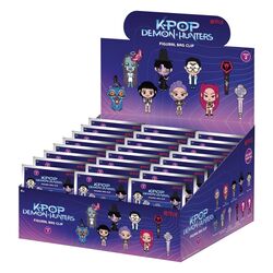 KPop Demon Hunters 3D PVC Bag Clips Series 2 Display (24)