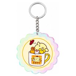 Sanrio Acrylic Keychain Pompompurin 30th Anniversary Squishy Cute Purin 02