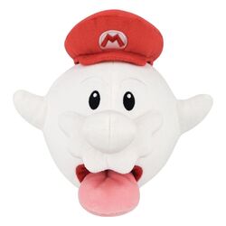 Super Mario Plush Figure Boo Mario 21 cm
