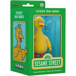 Sesame Street ReAction Action Figure Big Bird (Flocked)