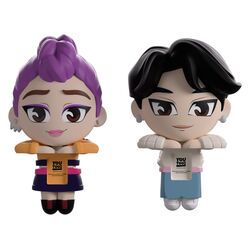 KPop Demon Hunters Vinyl Figures Jinu & Rumi Monitor Buddiez 6 cm