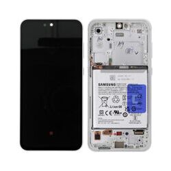 Samsung (GH82-32855B) OLED Touchscreen (incl. frame - incl. battery) - White, Galaxy S23 FE; SM-S711