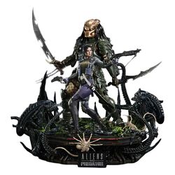 Aliens vs. Predator (Comic) Ultimate Premium Masterline Statue 1/4 Machiko & Broken Tusk Predator DX Bonus Version 84 cm